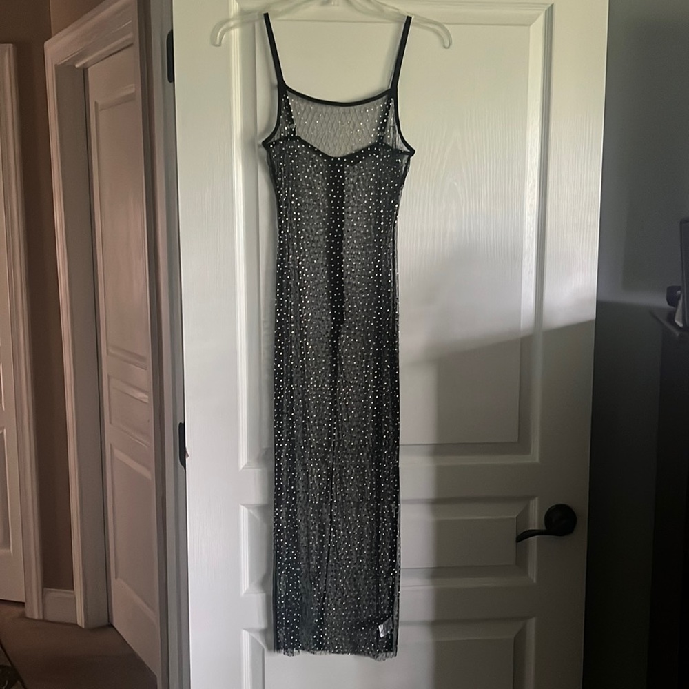 Sheer Rhinestone Coverup